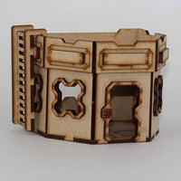 LCW1320 Hex Single Story Blockhouse 28mm Scale Miniature Terrain Laser Craft