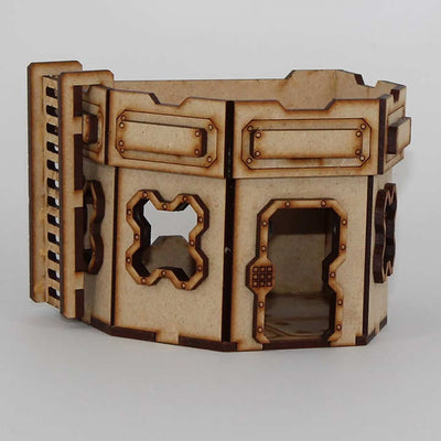 LCW1320 Hex Single Story Blockhouse 28mm Scale Miniature Terrain Laser Craft