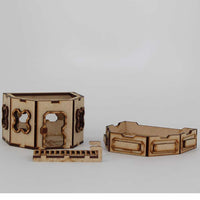 LCW1320 Hex Single Story Blockhouse 28mm Scale Miniature Terrain Laser Craft