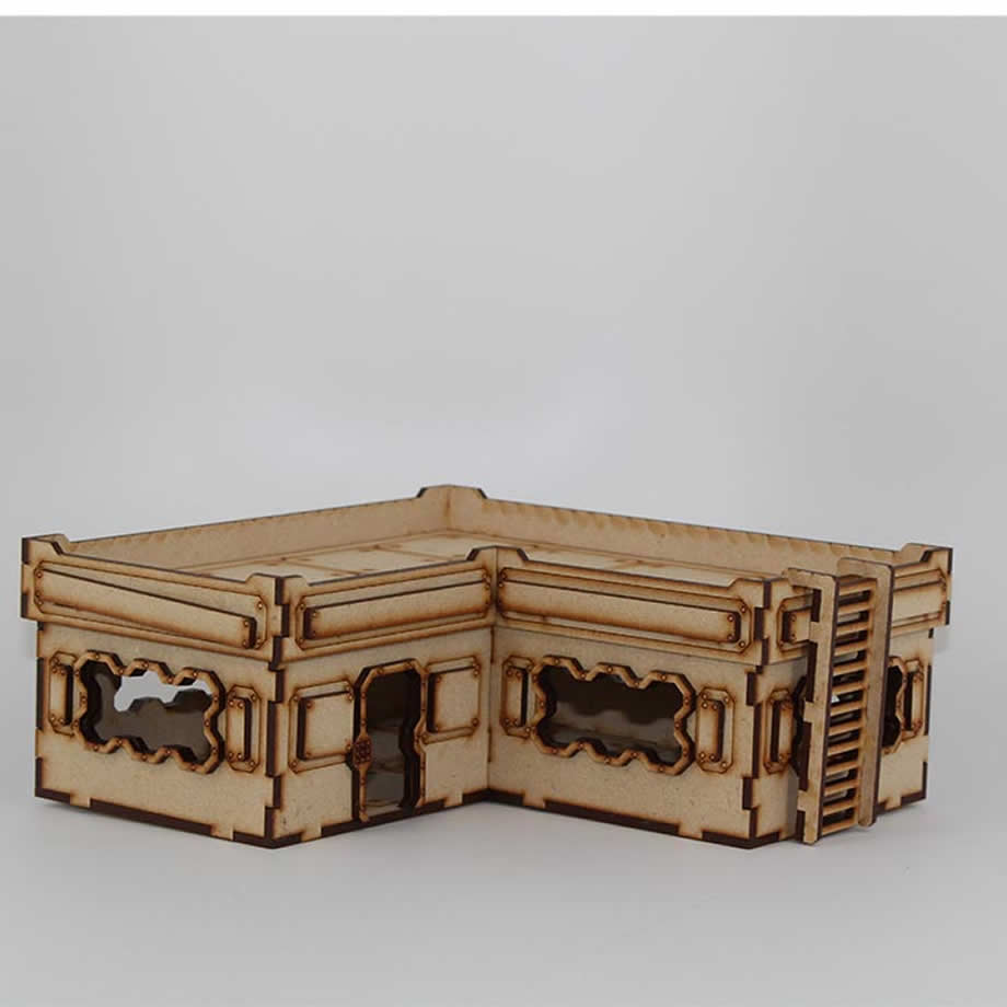 LCW1325 8in L Single Story Blockhouse 28mm Scale Miniature Terrain Laser Craft