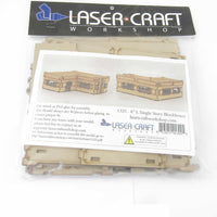 LCW1325 8in L Single Story Blockhouse 28mm Scale Miniature Terrain Laser Craft