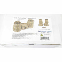 LCW1331 Nuclear Plant Cooling Towers 28mm Scale Miniature Terrain Laser Craft