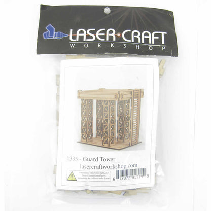 LCW1335 Guard Tower Building 6 Inches Tall 28mm Miniature Terrain Laser Craft