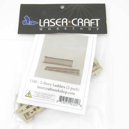 LCW1340 2 Story Ladders Pack of 2 28mm Scale Miniature Terrain Laser Craft