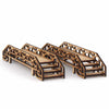 LCW1380 Scaffolding Bridges Pack of 2 28mm Scale Miniature Terrain Laser Craft
