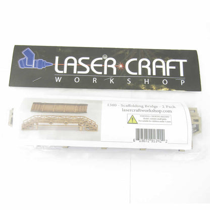 LCW1380 Scaffolding Bridges Pack of 2 28mm Scale Miniature Terrain Laser Craft