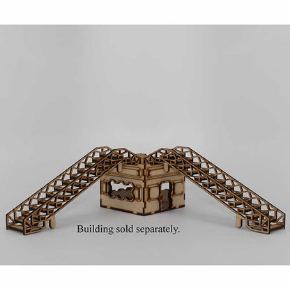 LCW1385 Scaffolding Stairs Pack of 2 28mm Scale Miniature Terrain Laser Craft