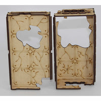 LCW1415 Ruined Blockhouse Building 8 x 4 Inch 28mm Scale Miniature Terrain