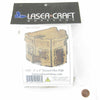 LCW1420 4 X 4 In Ruined Hex Hab 28mm Scale Miniature Terrain Laser Craft