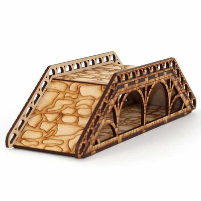 LCW1605 Battlefield Bridge 11Lx2.75Wx2.56H inches 28mm Scale Miniature Terrain