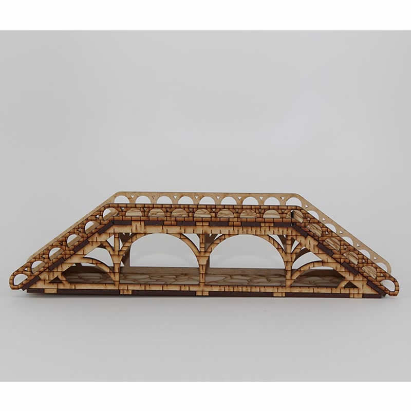 LCW1605 Battlefield Bridge 11Lx2.75Wx2.56H inches 28mm Scale Miniature Terrain