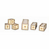 LCW1615 Battlefield Space Crates Set of 6 28mm Scale Miniature Terrain