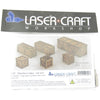 LCW1620 Wooden Assorted Crates Set Of 6 28mm Scale Miniature Terrain
