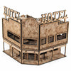LCW2115 Old West Hotel 28mm Scale Miniature Terrain Building Laser Craft