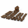 LCW2205 Bayou Wharf And Dock House 28mm MiniatureTerrain Laser Craft