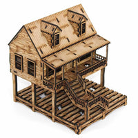 LCW2210 The High House Building 28mm Scale Miniature Terrain Laser Craft