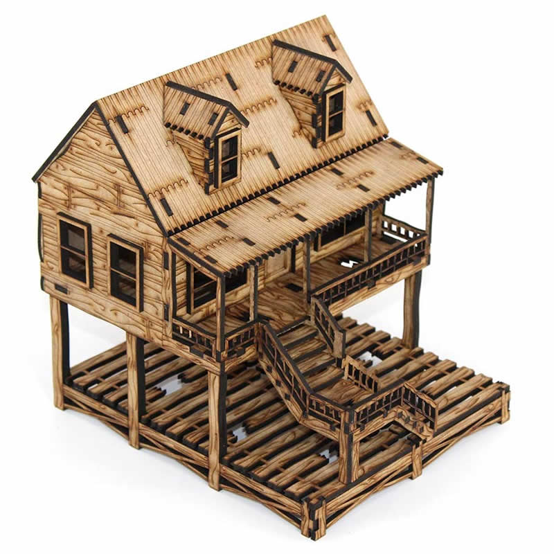 LCW2210 The High House Building 28mm Scale Miniature Terrain Laser Craft