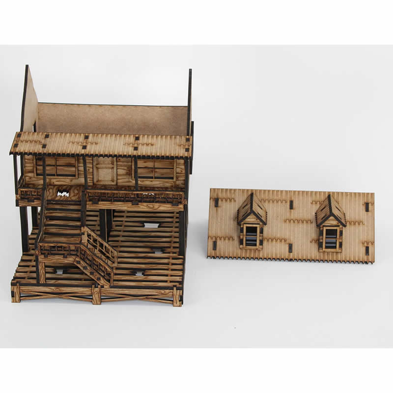 LCW2210 The High House Building 28mm Scale Miniature Terrain Laser Craft