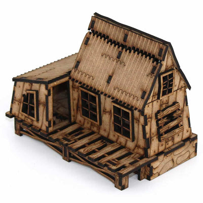 LCW2215 The Parvis House Building 28mm Scale Miniature Terrain Laser Craft