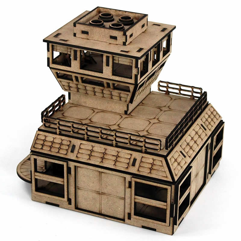 LCW2635 Command Center for Heavy Industry Building 28mm Scale Miniature Terrain