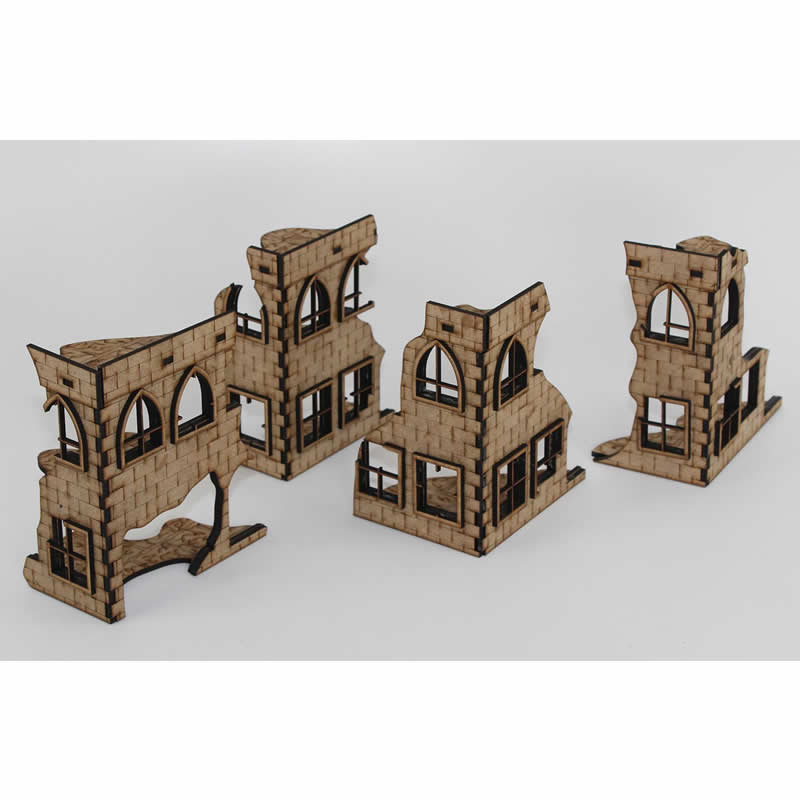 LCW2710 The Four Corners Ruin Building 28mm Scale Miniature Terrain