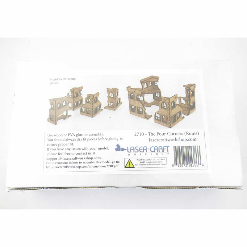 LCW2710 The Four Corners Ruin Building 28mm Scale Miniature Terrain