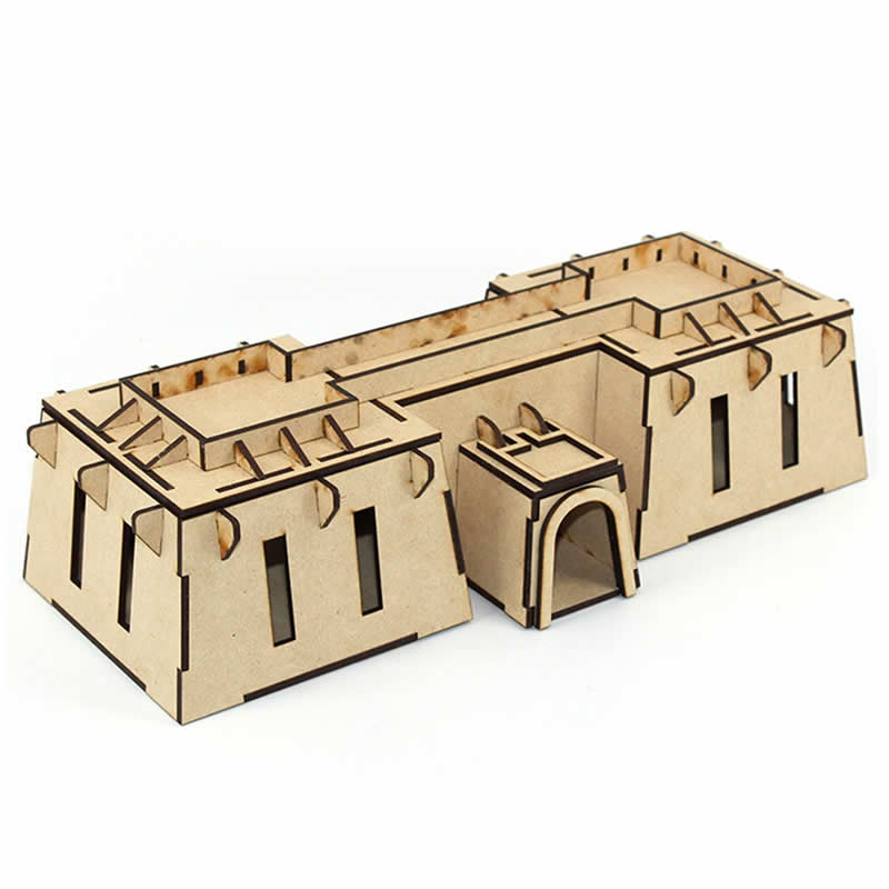 LCW8015 The Old Garrison Err Loq Building 28mm Scale Miniature Terrain Laser Craft