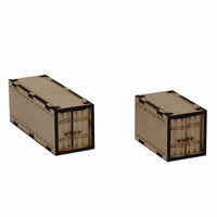 LCW9020 Gaslands Sea Containers 28mm Scale Miniature Terrain Laser Craft