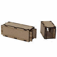 LCW9020 Gaslands Sea Containers 28mm Scale Miniature Terrain Laser Craft