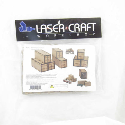 LCW9020 Gaslands Sea Containers 28mm Scale Miniature Terrain Laser Craft