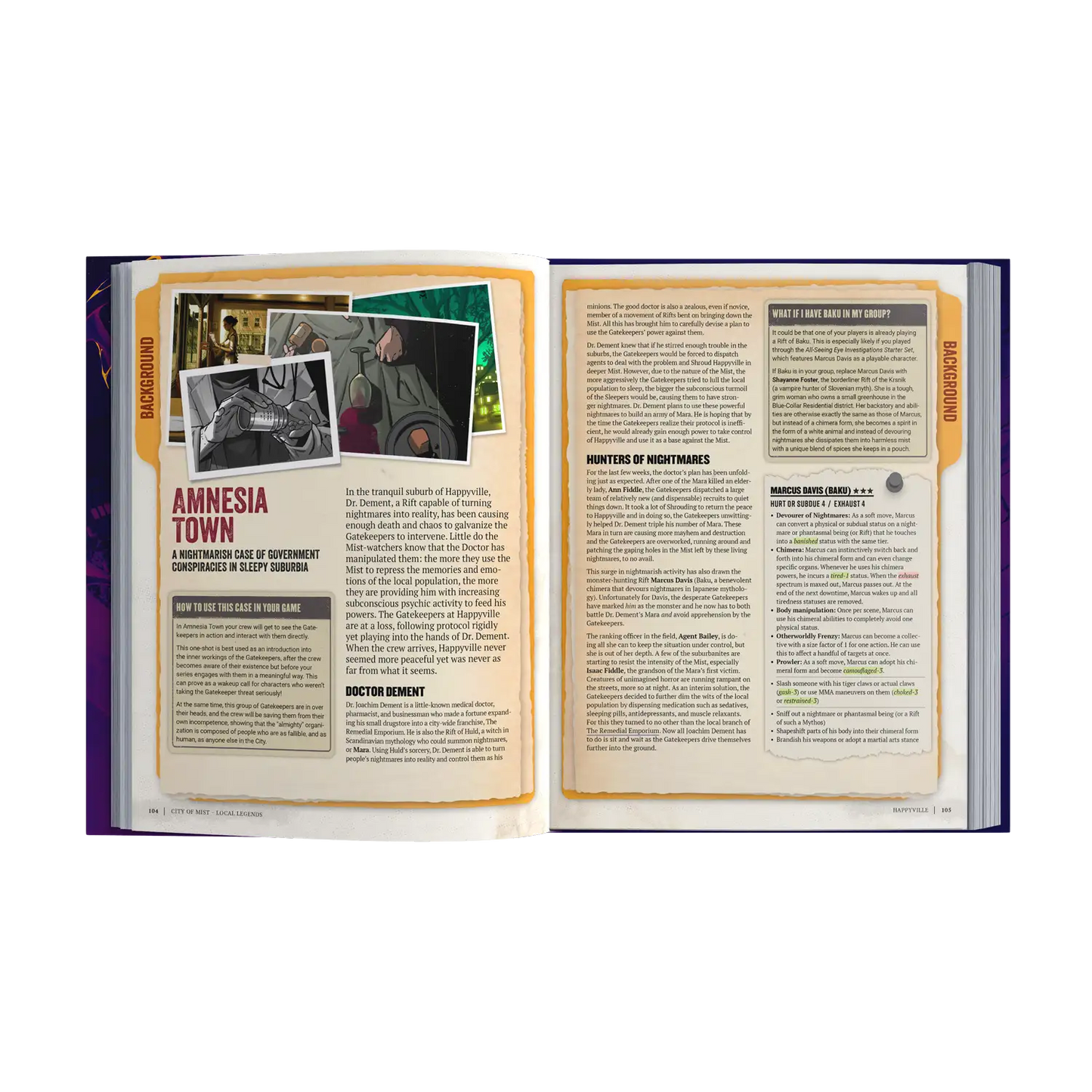 Local Legends — City of Mist Districts & One-Shots Expansion