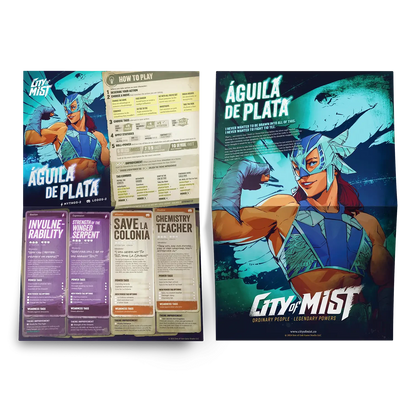 Character Folio Pack 2 — 10 City of Mist Pregen Character Folios
