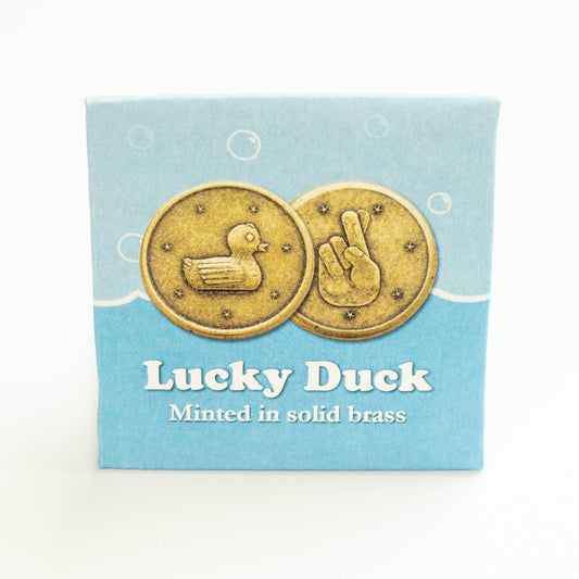 Lucky Duck Coin in Brass