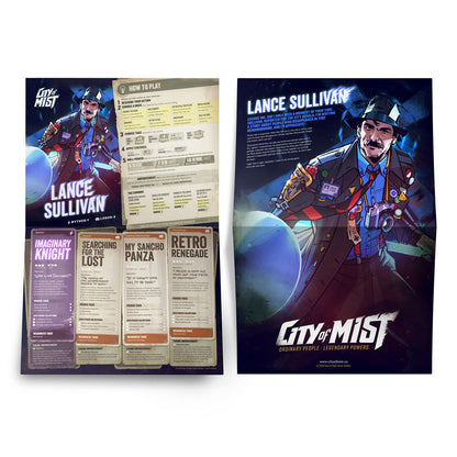 City of Mist Character Folio Pack — 14 Pregen Character Folios
