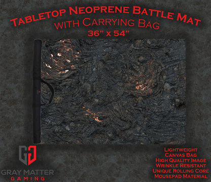 Lava Flows - Neoprene Battle Mat with Bag