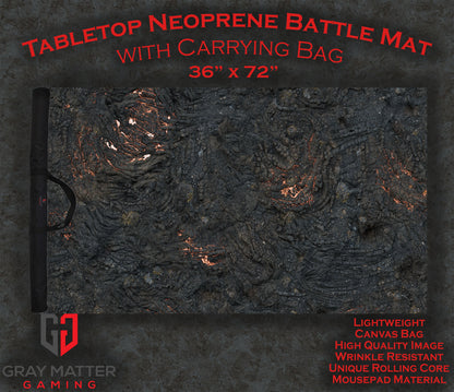 Lava Flows - Neoprene Battle Mat with Bag