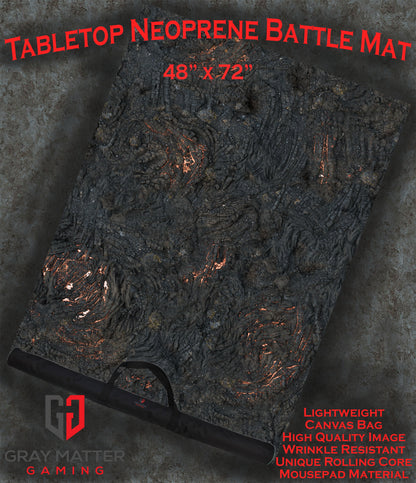 Lava Flows - Neoprene Battle Mat with Bag