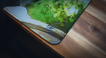 "Midnight Petals" — Cherry Blossom Deskmat