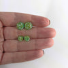 Limeburst D20 Stud Earrings - Yellow Teal Lime Green Dice Jewelry