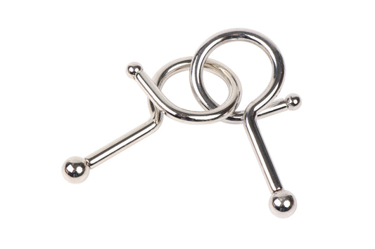 Loop Puzzle – Steel Disentanglement Brain Teaser for Beginners, Level 2/5