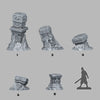 3D Printed Fantastic Plants and Rocks Lost Maya Columns 28mm - 32mm D&D Wargaming