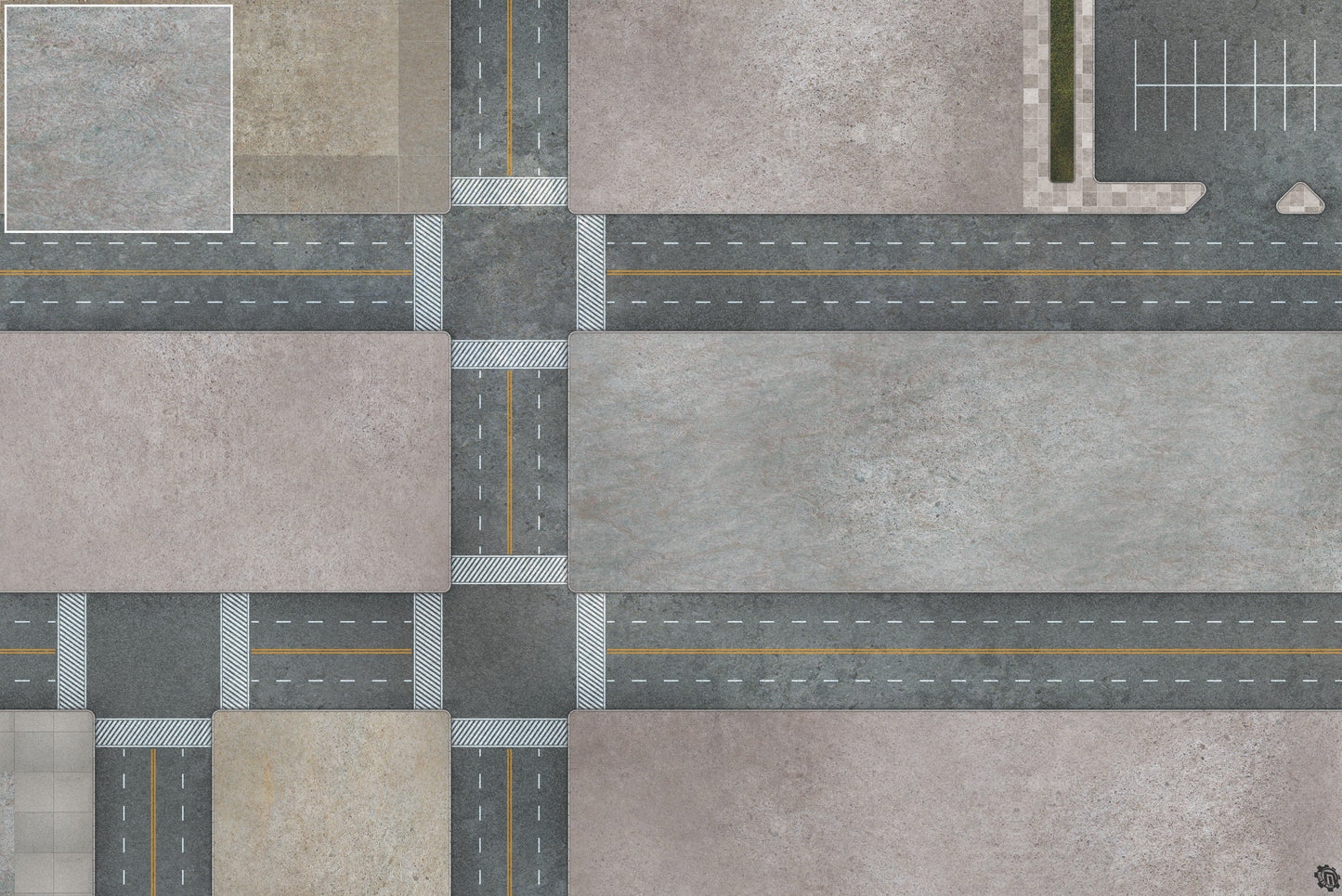 Mats by Mars: Streets of Justice C Tabletop Wargaming Play Mat