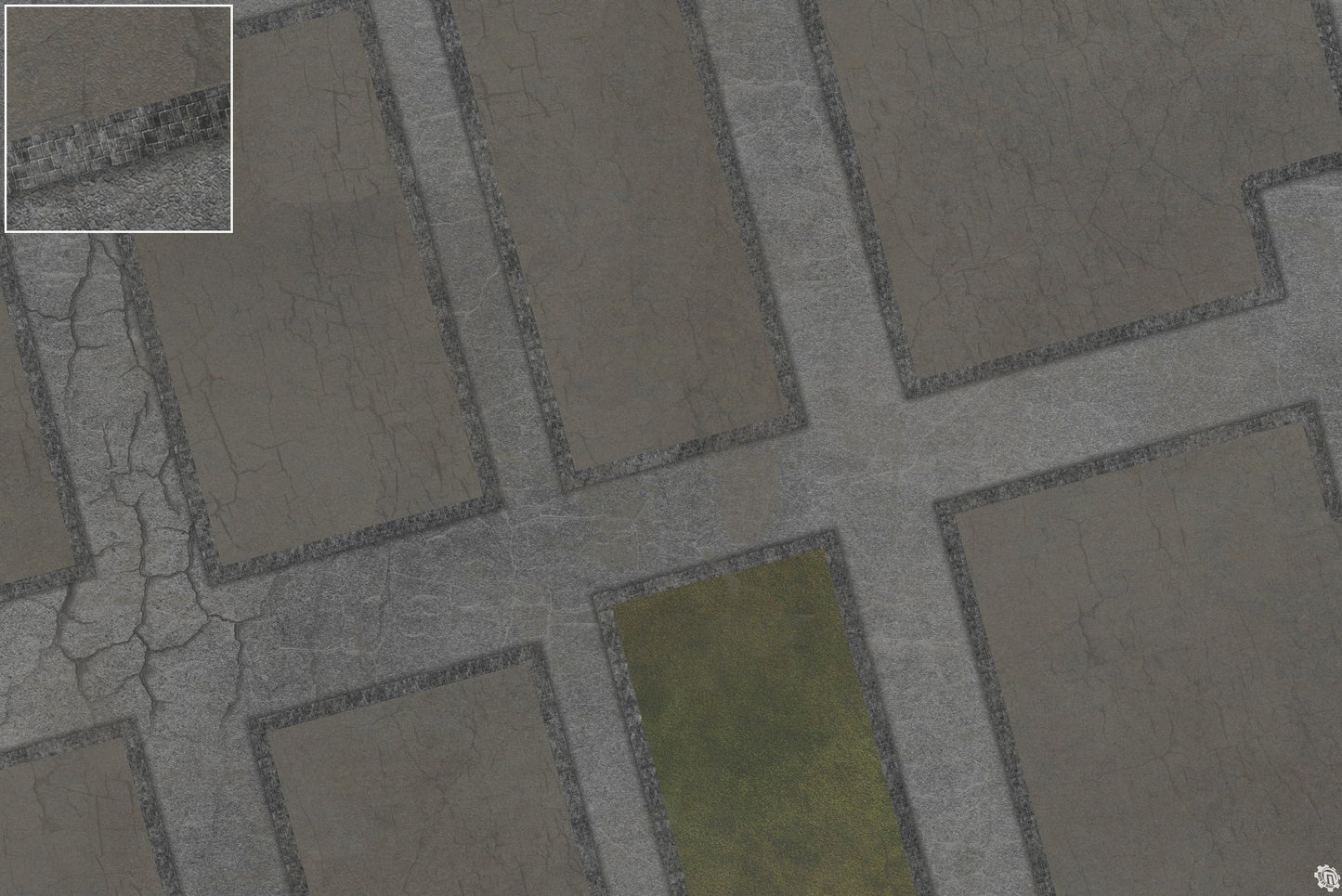 Streets of Conflict 8mm scale Tabletop Wargaming Play Mat