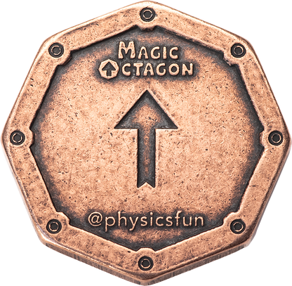 Magic Octagon Brain Teaser Coin in Solid Copper