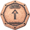 Magic Octagon Brain Teaser Coin in Solid Copper