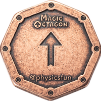 Magic Octagon Brain Teaser Coin in Solid Copper