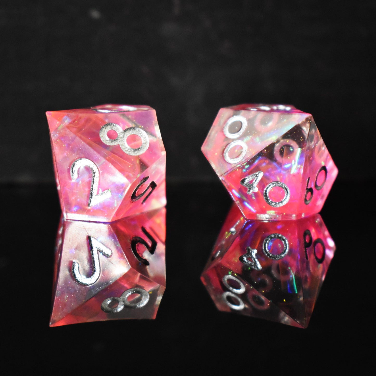Mage Armor Sharp-Edged Resin Dice Set – 7-Piece Polyhedral RPG Dice