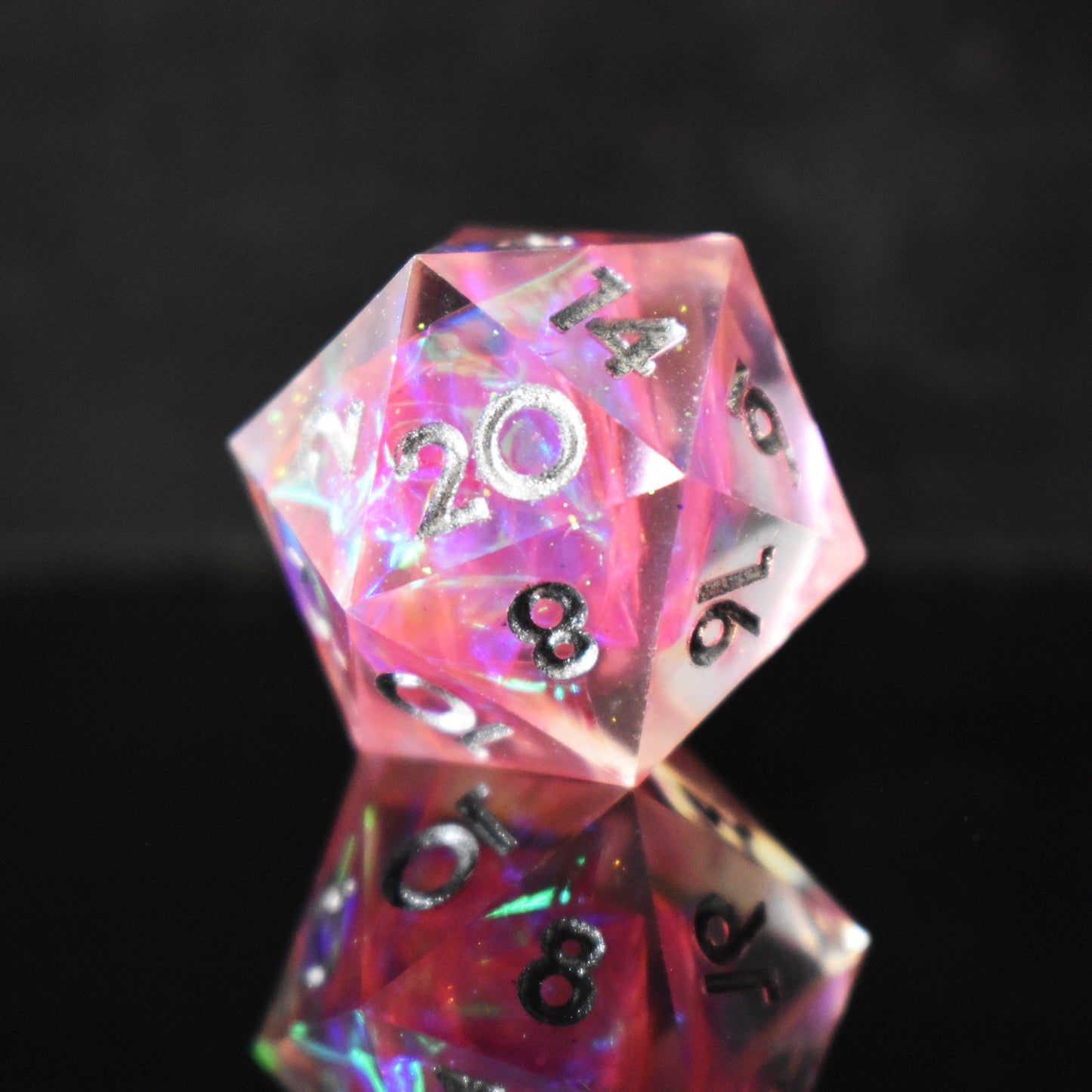 Mage Armor Sharp-Edged Resin Dice Set – 7-Piece Polyhedral RPG Dice