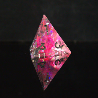 Mage Armor Sharp-Edged Resin Dice Set – 7-Piece Polyhedral RPG Dice