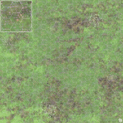 Mats by Mars: Overgrown Cobbles v1.0 Tabletop Wargaming Play Mat